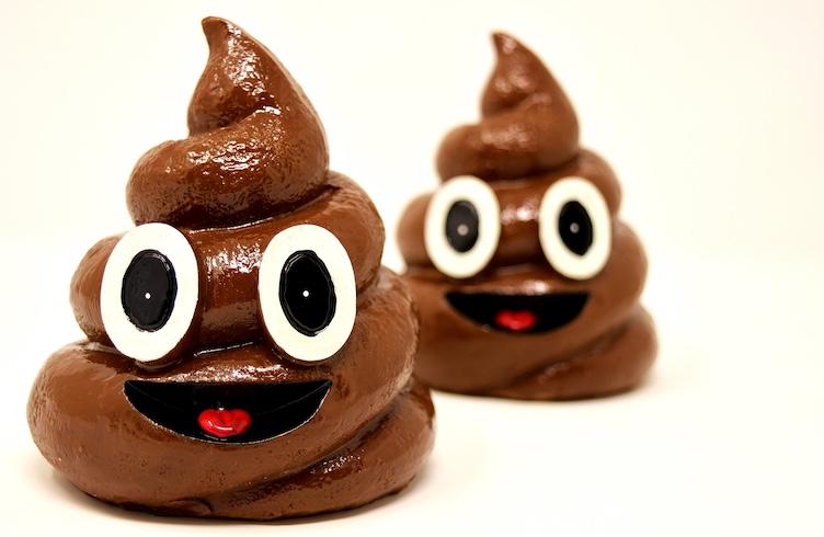 Two poop emojis